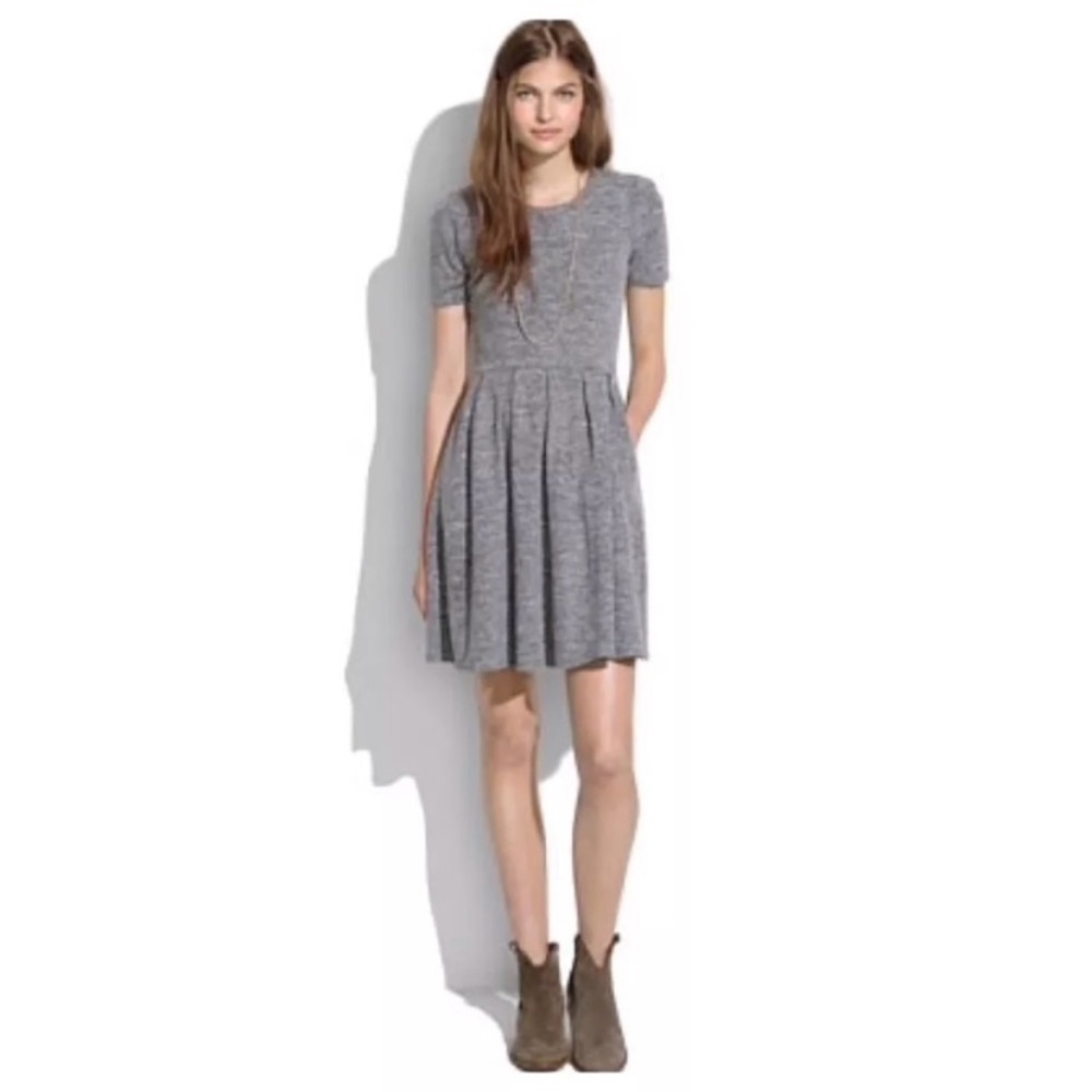 Madewell gray marled sweatshirt dress